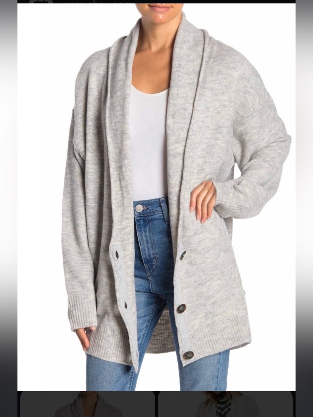 Free people Eucalyptus Cardigan oversized, Size Large